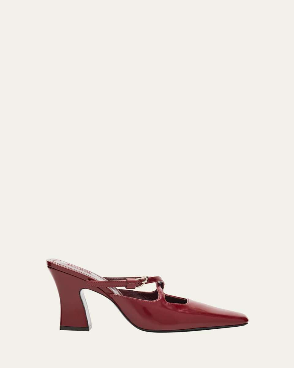 Nodstalgia Grace Patent Leather Mule Pumps